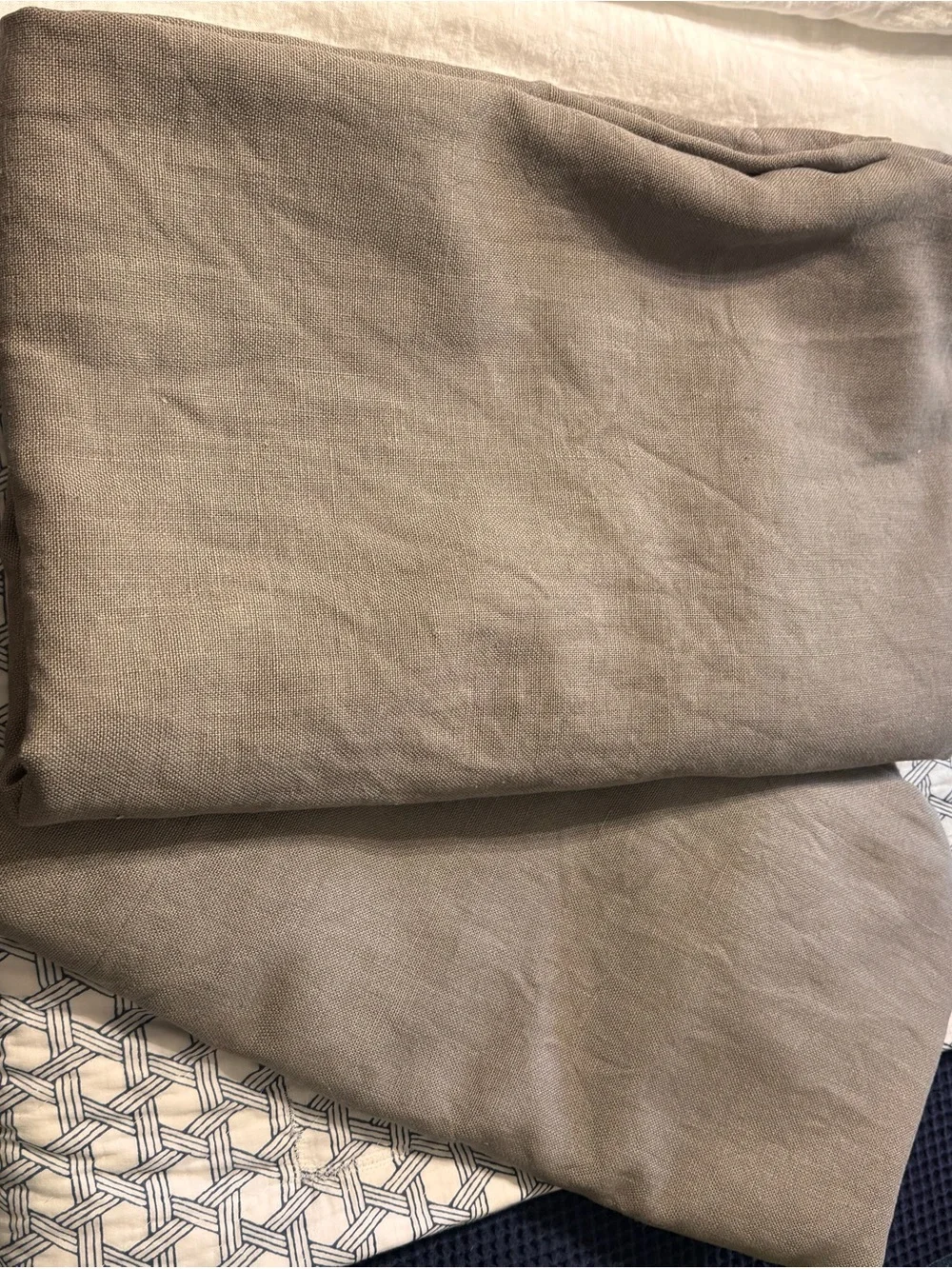Restoration Hardware Belgian Linen Textured Curtain Panels - 2 panels